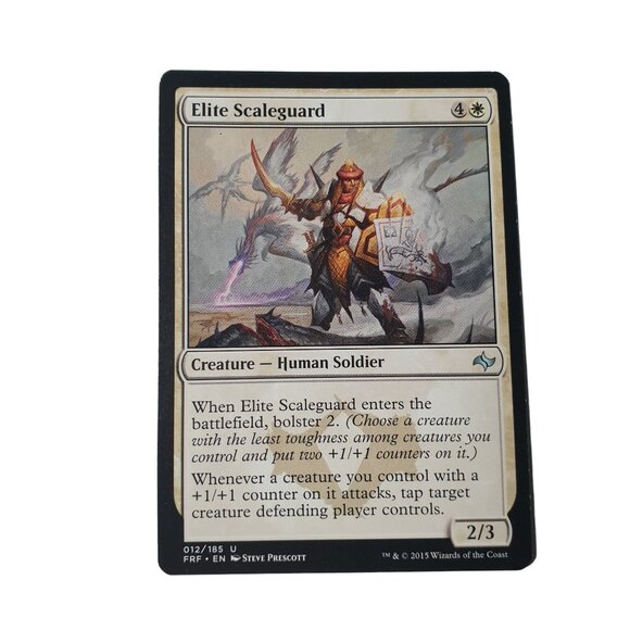 Elite Scaleguard Creature Human Soldier MTG Card 012/185 U Magic The Gathering - Picture 2 of 3